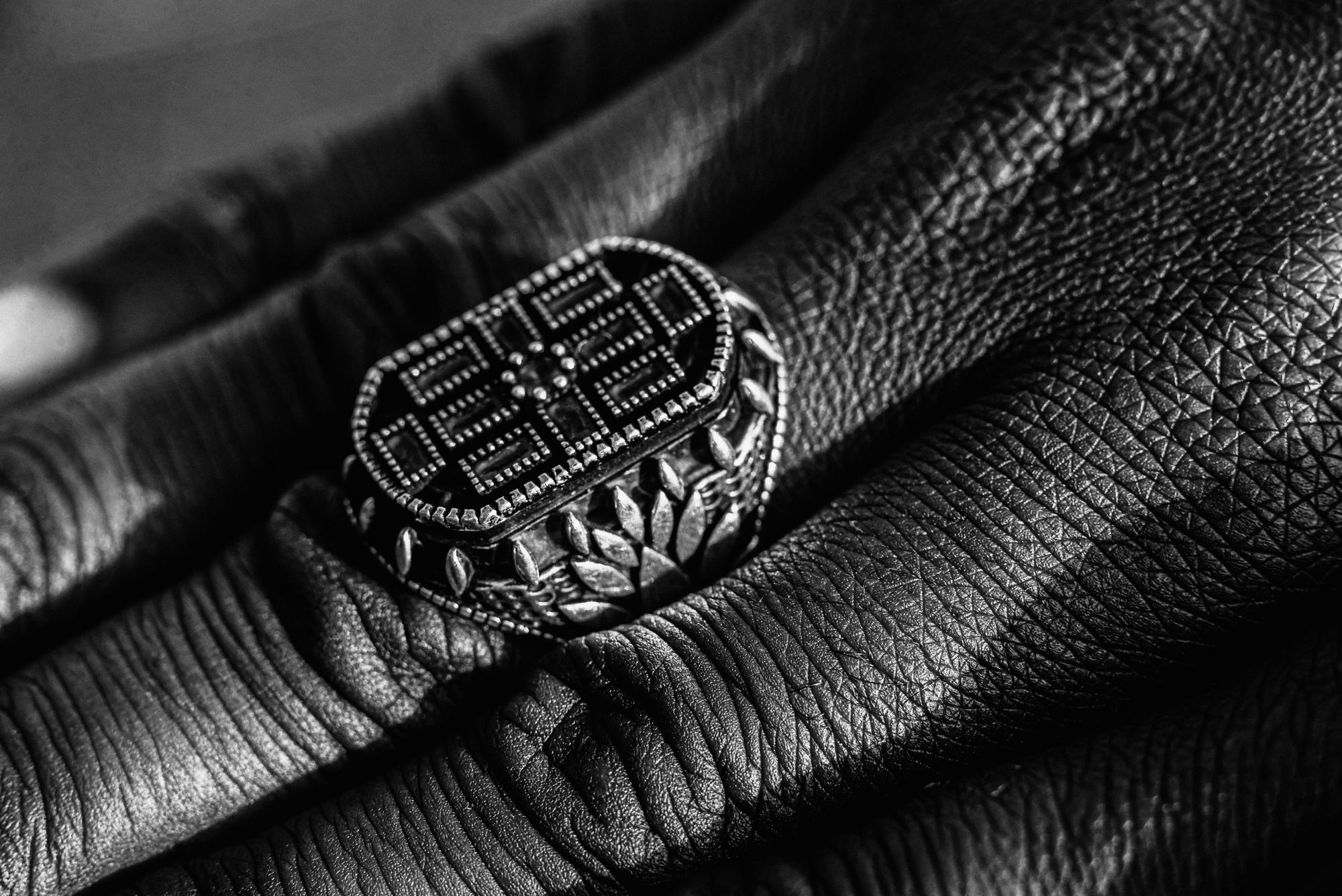 geometric embroidered emblem on jacket